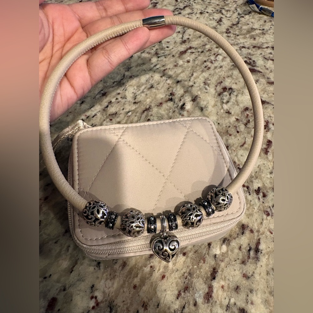 Brighton Cream Cord with Reversible Charms Necklace